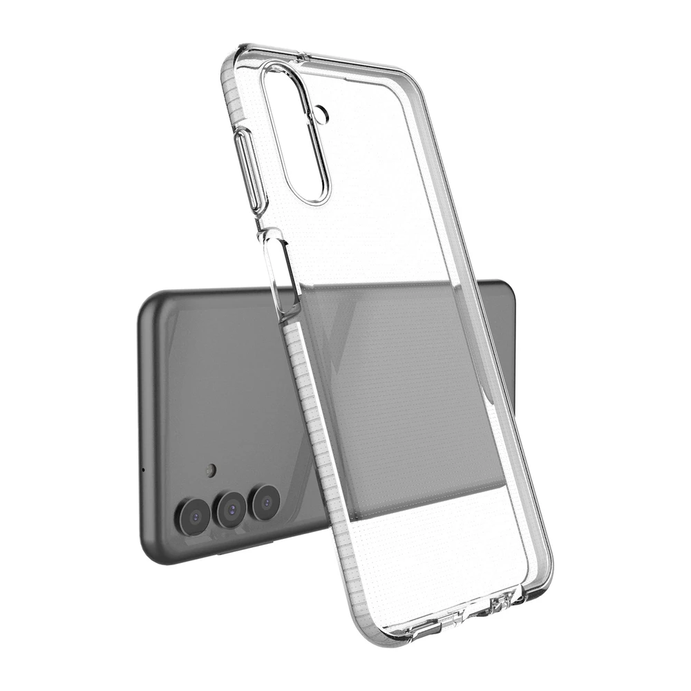 iLike Hurtel Spring dėklas su spalvotu rėmeliu skirtas Samsung Galaxy A13 5G, juodas