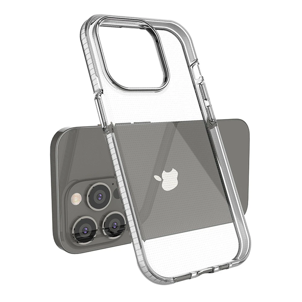 Hurtel Spring dėklas su spalvotu rėmeliu skirtas iPhone 14 Pro, šviesiai rožinis