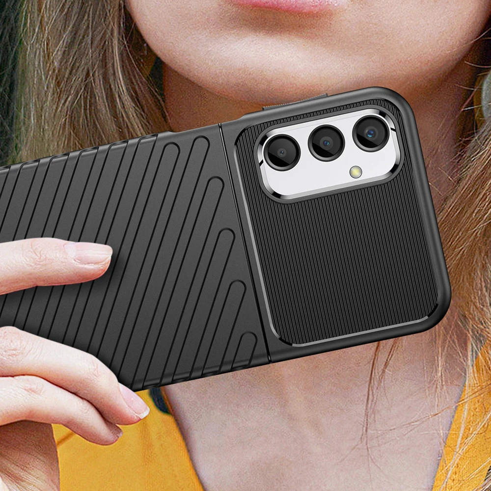 Hurtel Thunder Samsung Galaxy A24 4G silikoninis armor dėklas telefonui juodos spalvos