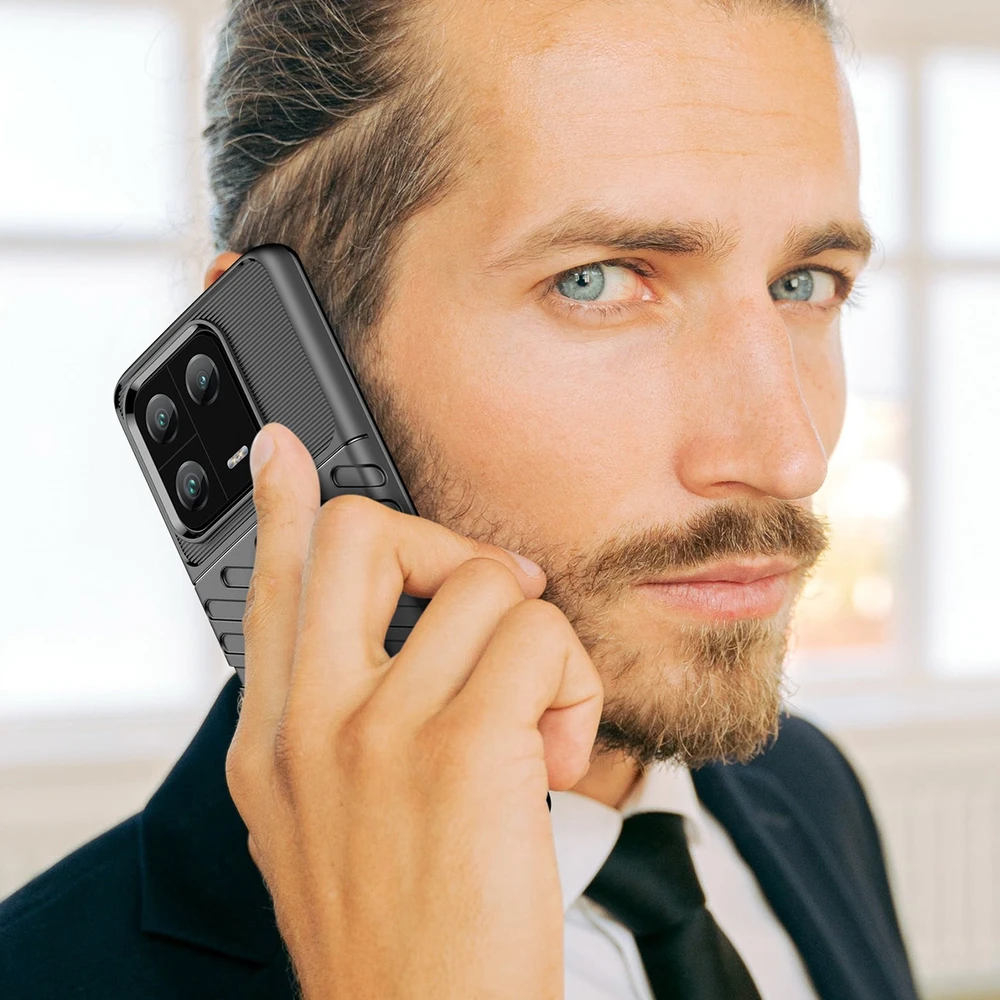 Hurtel Thunder Xiaomi 13 Pro silikoninis armor dėklas telefonui juodos spalvos