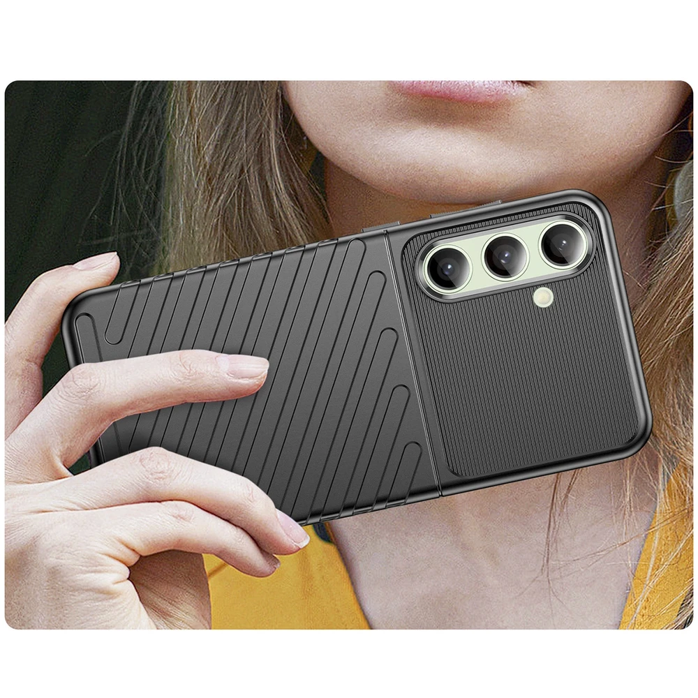 Hurtel Thunder Case Samsung Galaxy S24 FE dėklas telefonui juodos spalvos