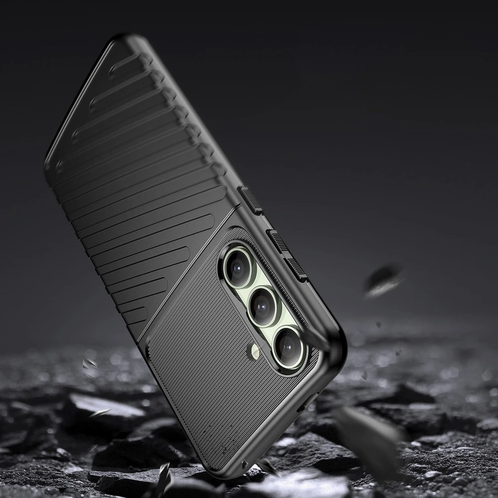 Hurtel Thunder Case Samsung Galaxy S24 FE dėklas telefonui juodos spalvos