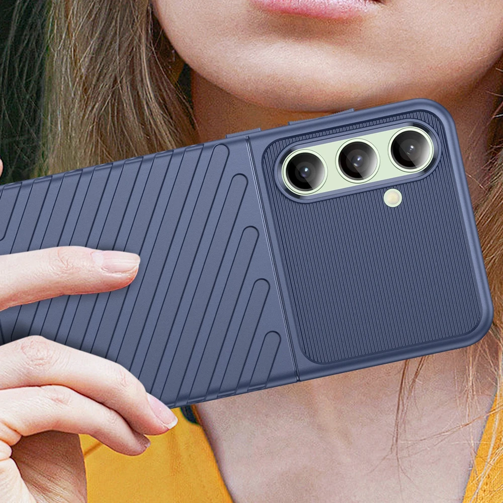 Hurtel Thunder Case Samsung Galaxy S24 FE dėklas telefonui mėlynos spalvos