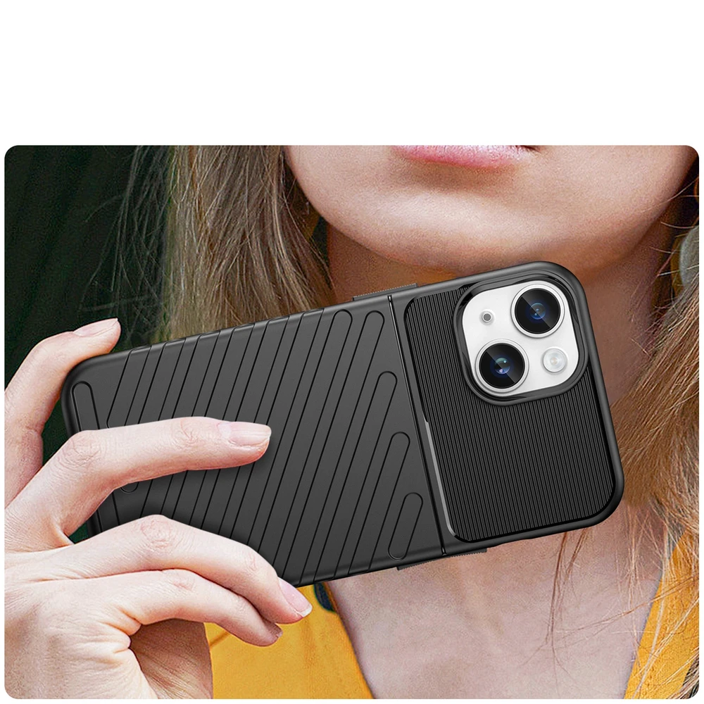 Hurtel Thunder dėklas Apple iPhone 14 Plus armored case dėklas telefonui juodos spalvos