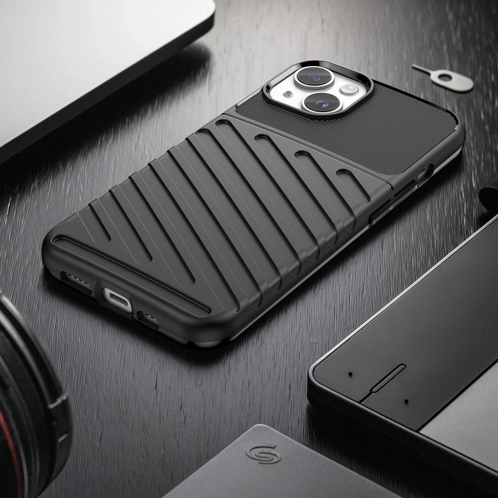 Hurtel Thunder dėklas Apple iPhone 14 Plus armored case dėklas telefonui juodos spalvos