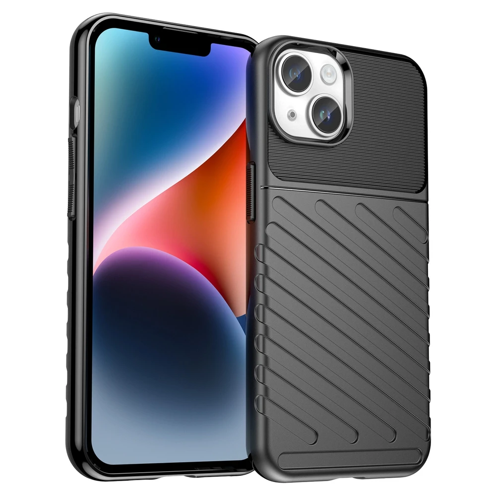Hurtel Thunder dėklas Apple iPhone 14 Plus armored case dėklas telefonui juodos spalvos