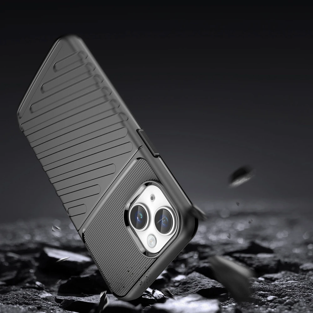 Hurtel Thunder dėklas Apple iPhone 14 Plus armored case dėklas telefonui juodos spalvos
