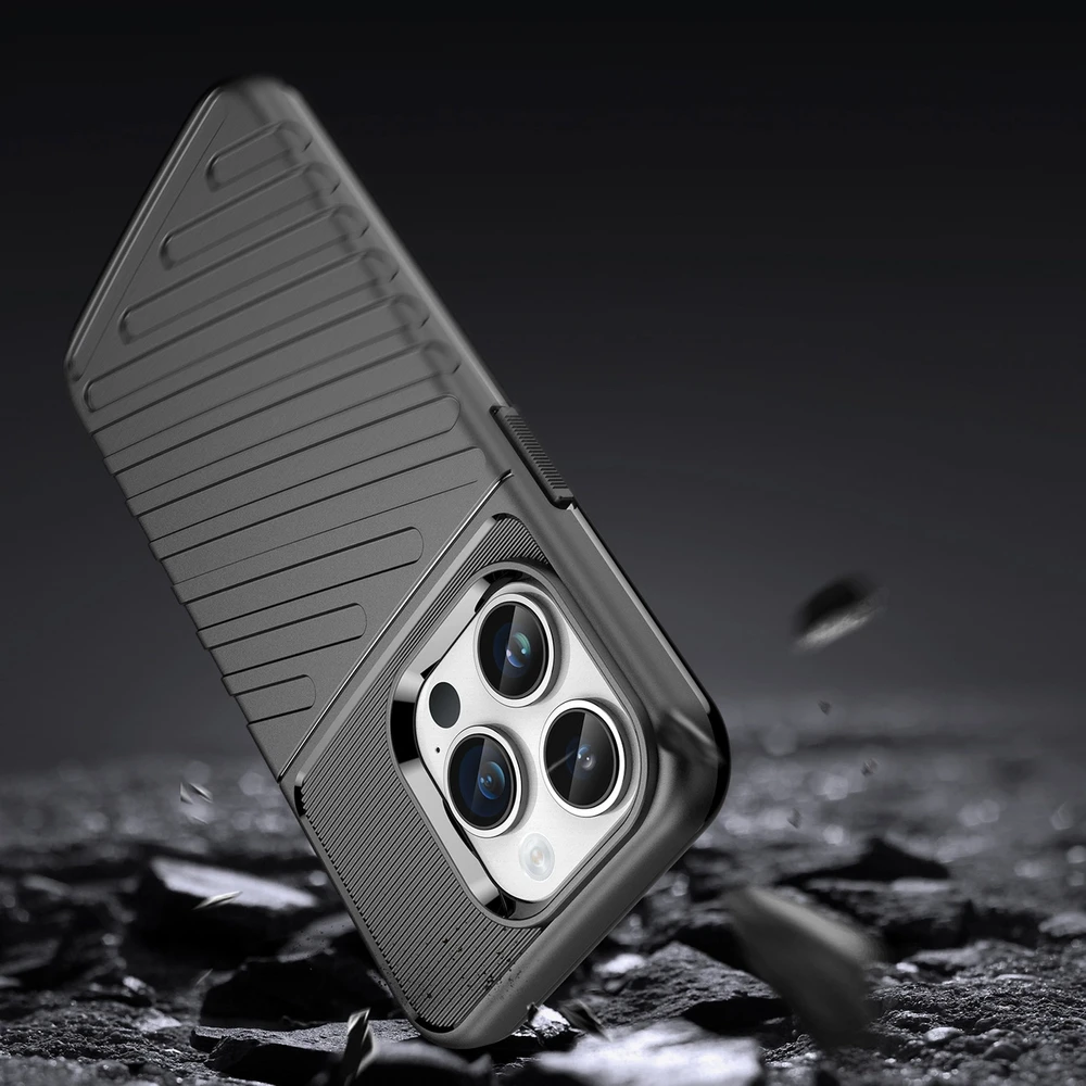 Hurtel Thunder dėklas Apple iPhone 14 Pro Max armored case dėklas telefonui juodos spalvos