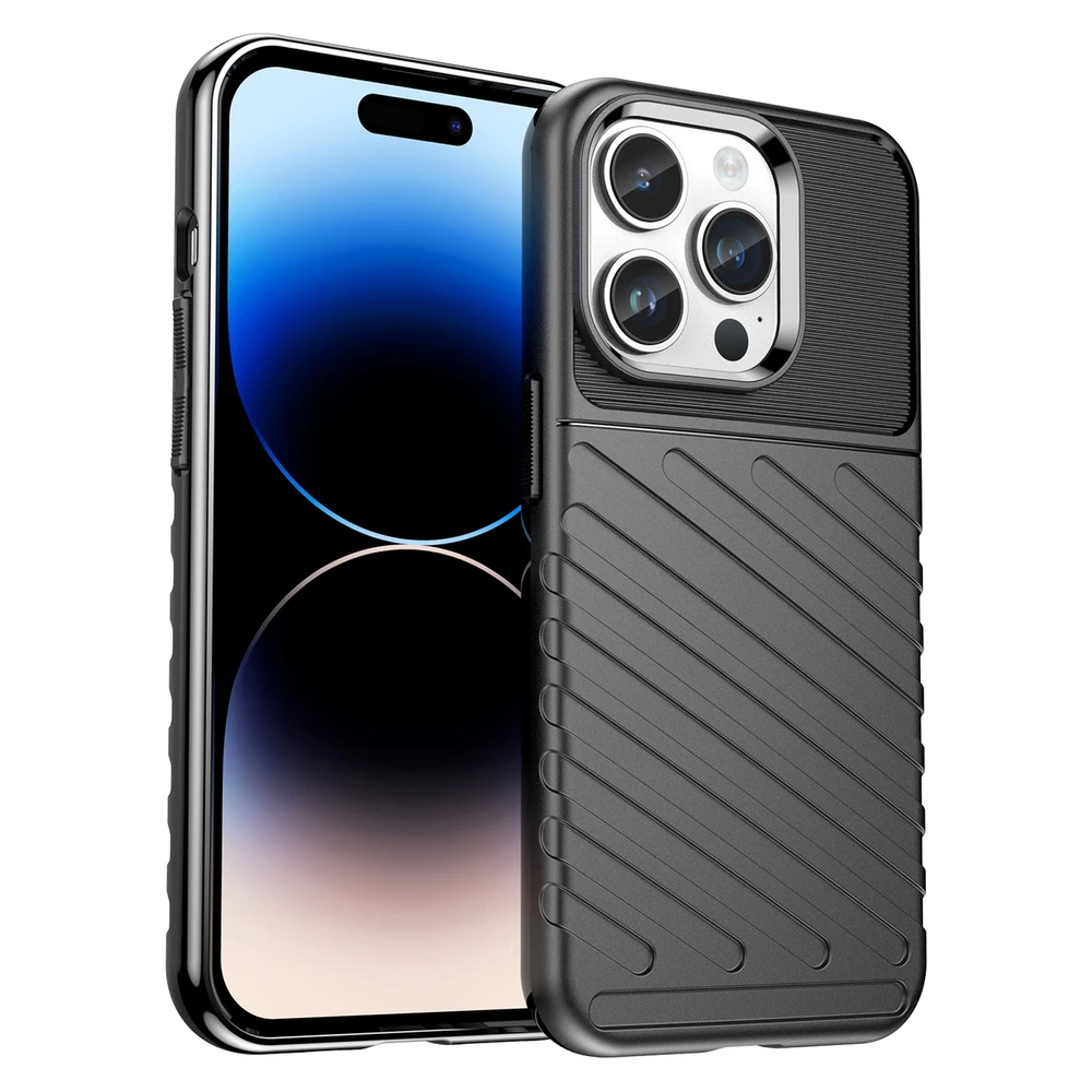 Hurtel Thunder dėklas Apple iPhone 14 Pro armored case dėklas telefonui juodos spalvos
