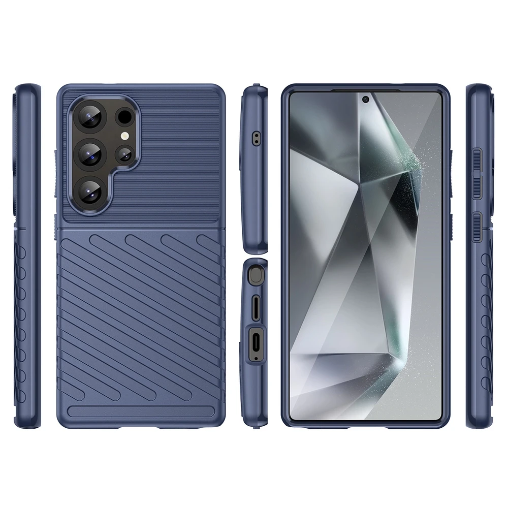 Hurtel Thunder Case Samsung Galaxy S25 Ultra dėklas telefonui mėlynos spalvos