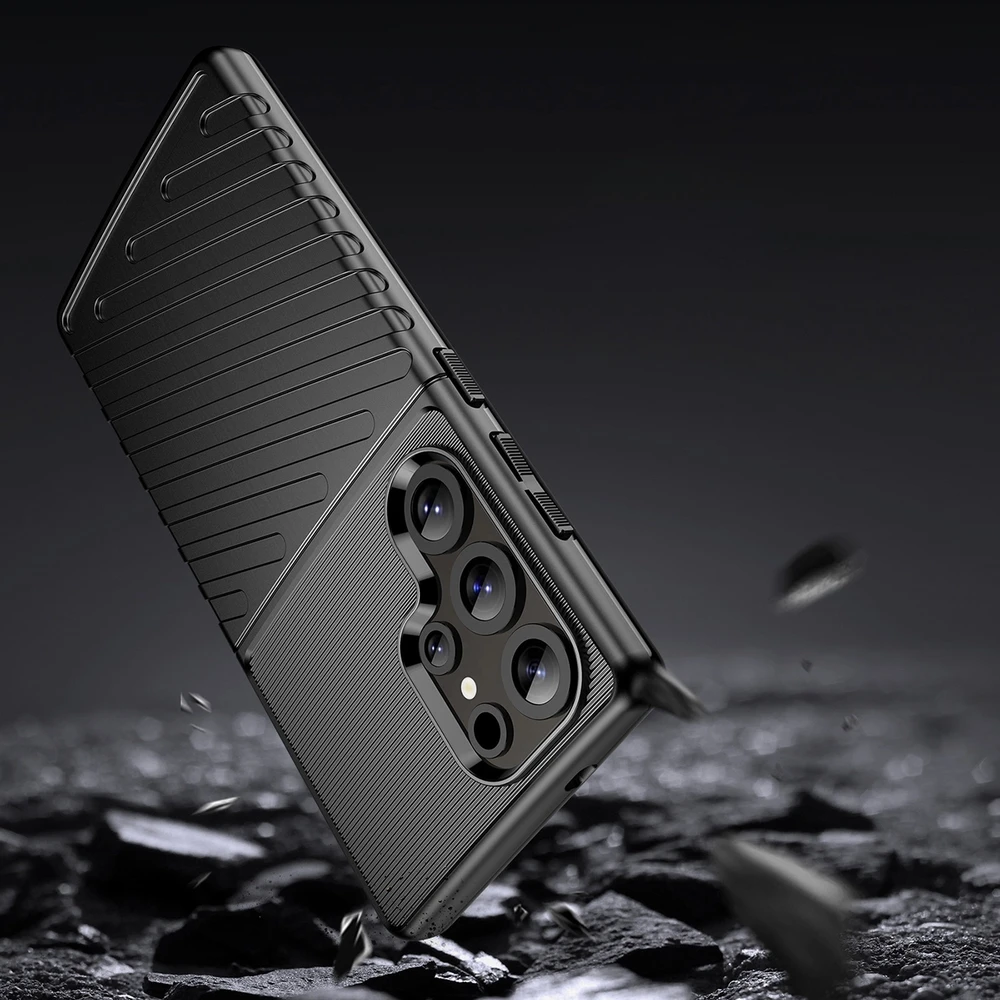 Hurtel Thunder Case Samsung Galaxy S25 Ultra dėklas telefonui juodos spalvos