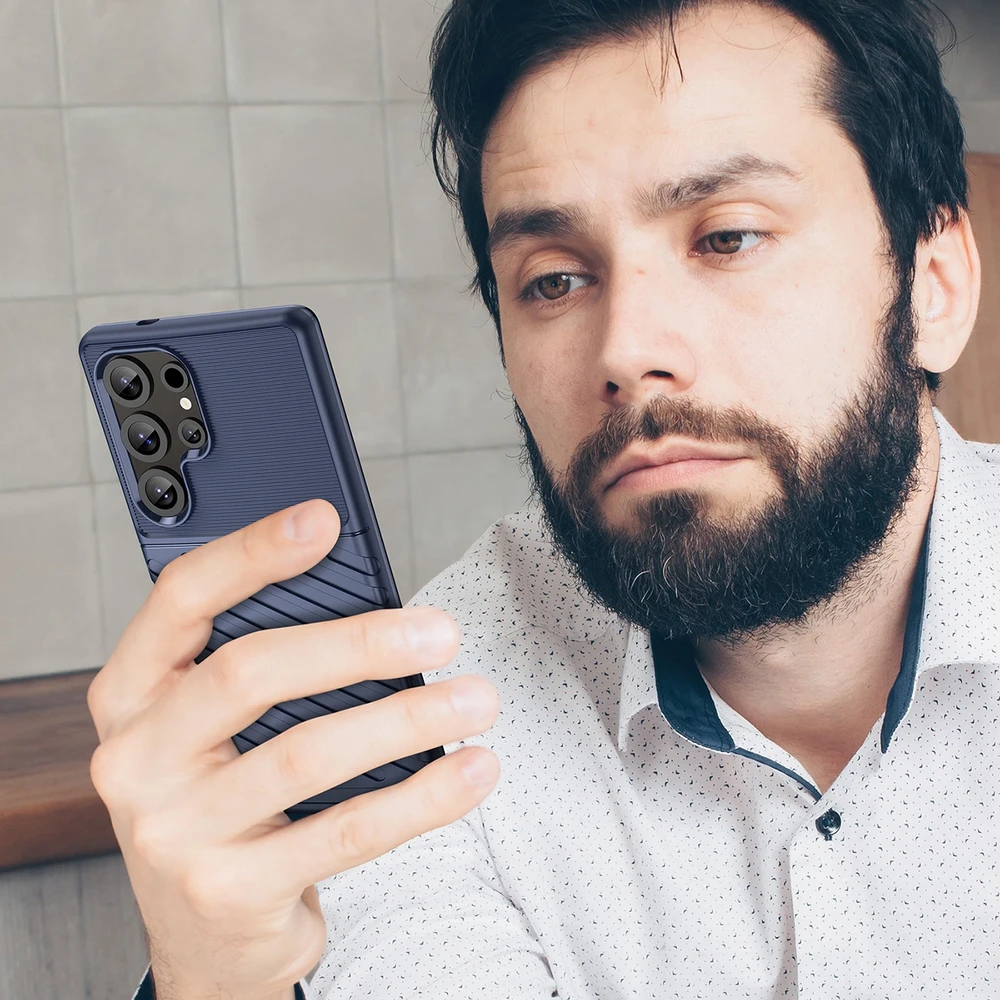 Hurtel Thunder Case Samsung Galaxy S25 Ultra dėklas telefonui mėlynos spalvos