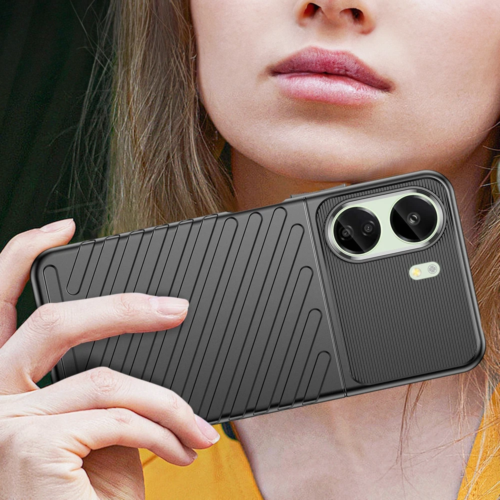 Hurtel Thunder Case armored Xiaomi Redmi 13c – dėklas telefonui juodos spalvos