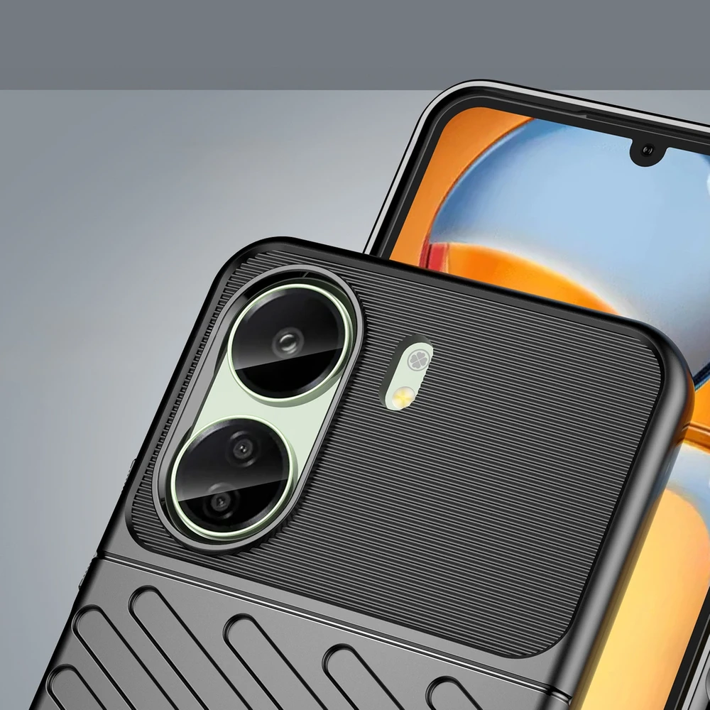 Hurtel Thunder Case armored Xiaomi Redmi 13c – dėklas telefonui juodos spalvos