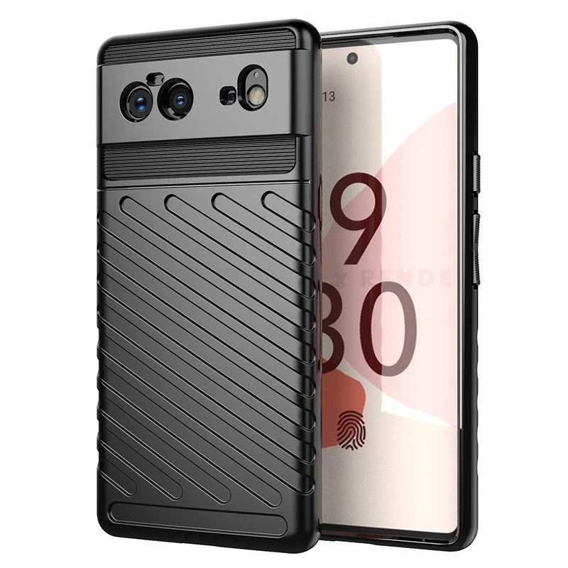 Hurtel Thunder Flexible Tough Rugged TPU Google Pixel 6 dėklas telefonui juodos spalvos