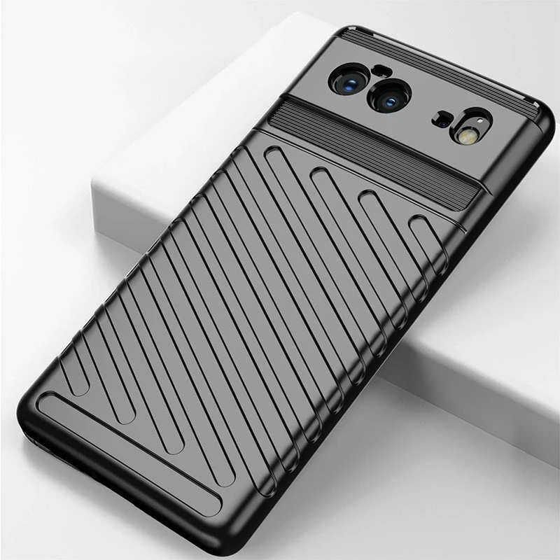 Hurtel Thunder Flexible Tough Rugged TPU Google Pixel 6 dėklas telefonui juodos spalvos