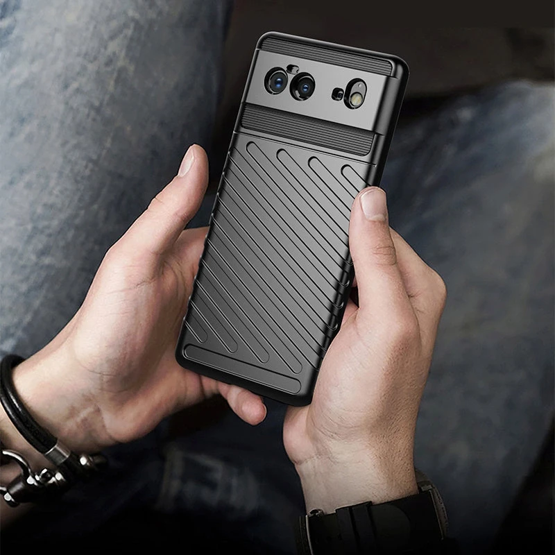 Hurtel Thunder Flexible Tough Rugged TPU Google Pixel 6 dėklas telefonui juodos spalvos