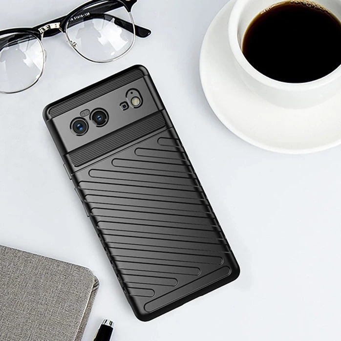 Hurtel Thunder Flexible Tough Rugged TPU Google Pixel 6 dėklas telefonui juodos spalvos