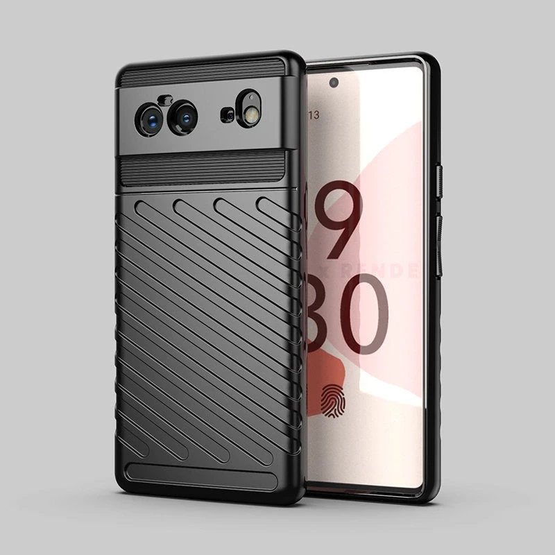 Hurtel Thunder Flexible Tough Rugged TPU Google Pixel 6 dėklas telefonui juodos spalvos