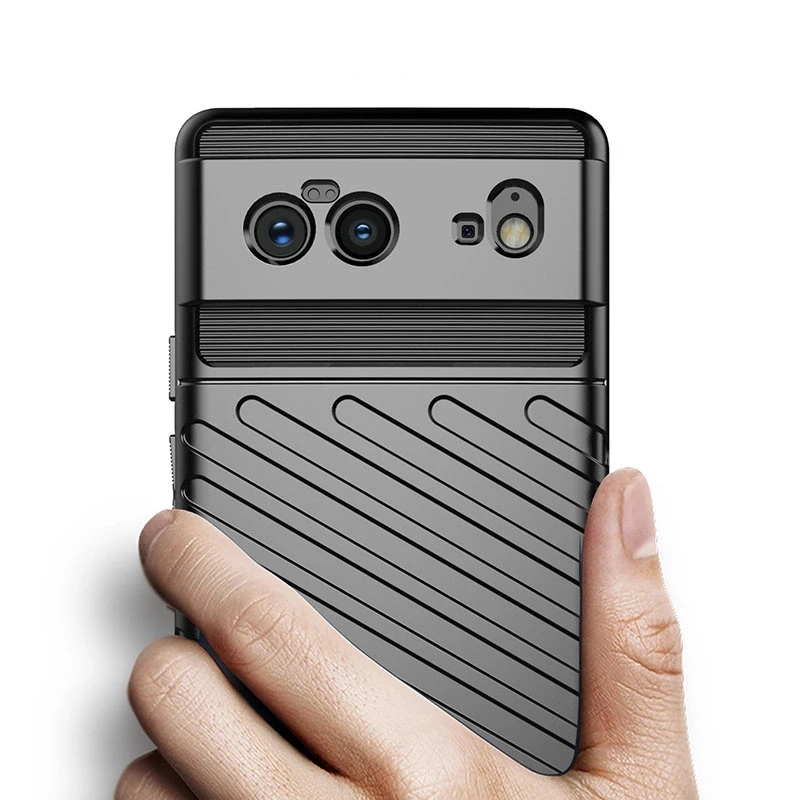 Hurtel Thunder Flexible Tough Rugged TPU Google Pixel 6 dėklas telefonui juodos spalvos