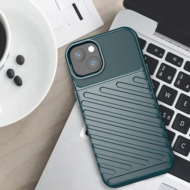 Hurtel Thunder dėklas skirtas iPhone 13 mini, žalias