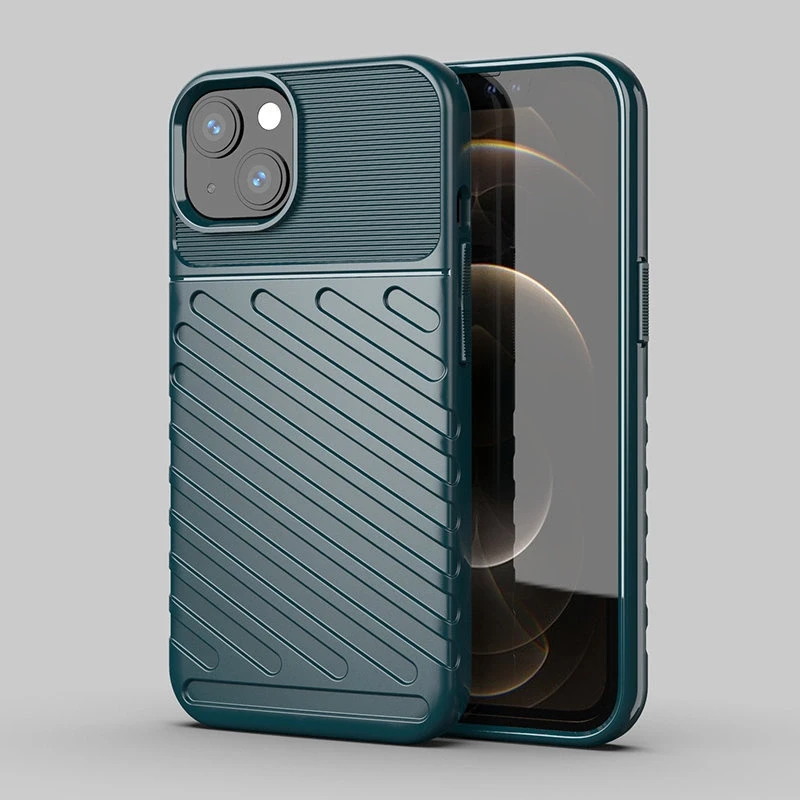 Hurtel Thunder dėklas skirtas iPhone 13 mini, žalias