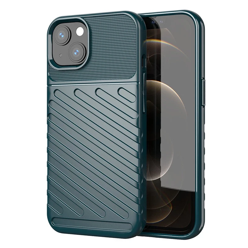Hurtel Thunder dėklas skirtas iPhone 13 mini, žalias