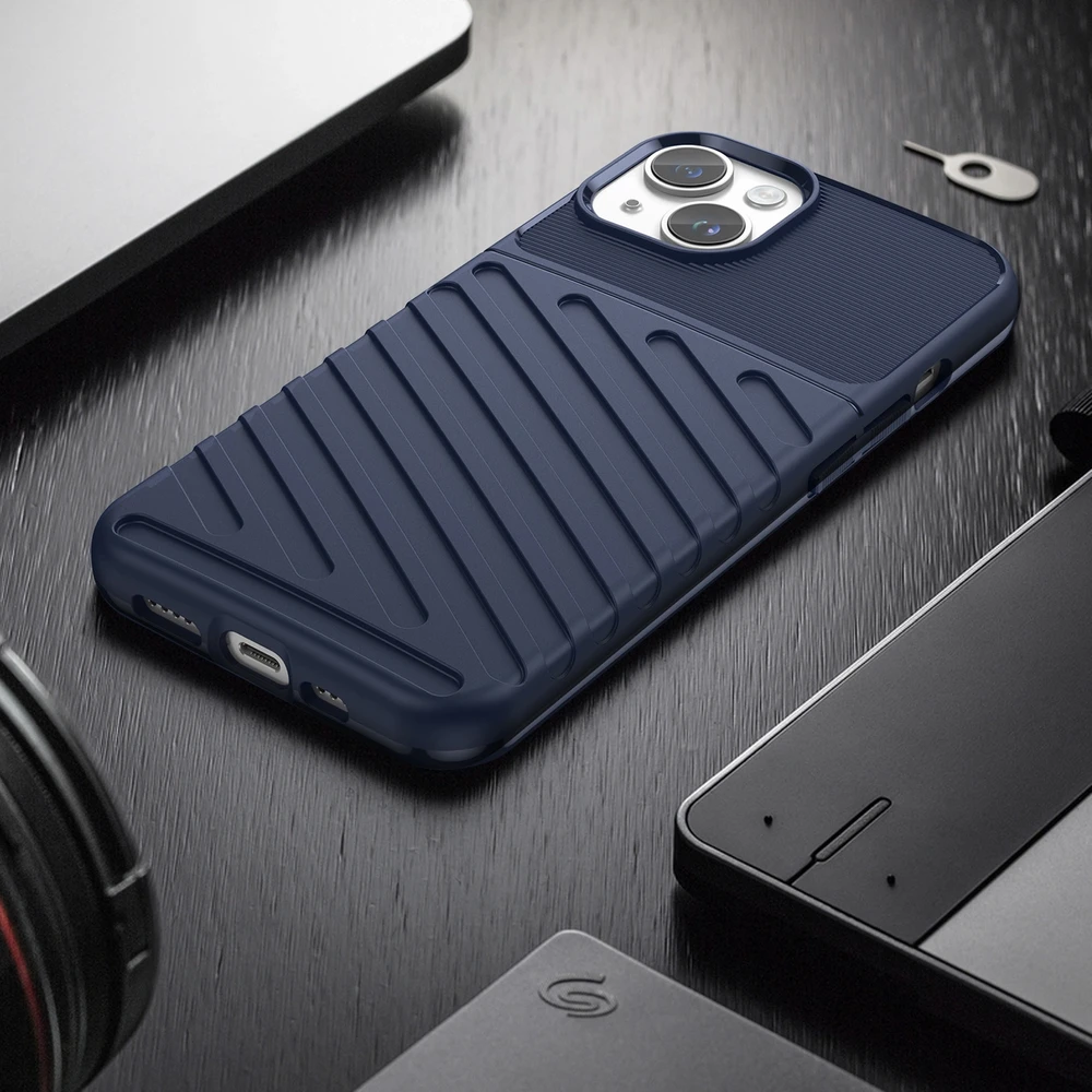 Hurtel Thunder dėklas skirtas iPhone 14 Plus, mėlynas