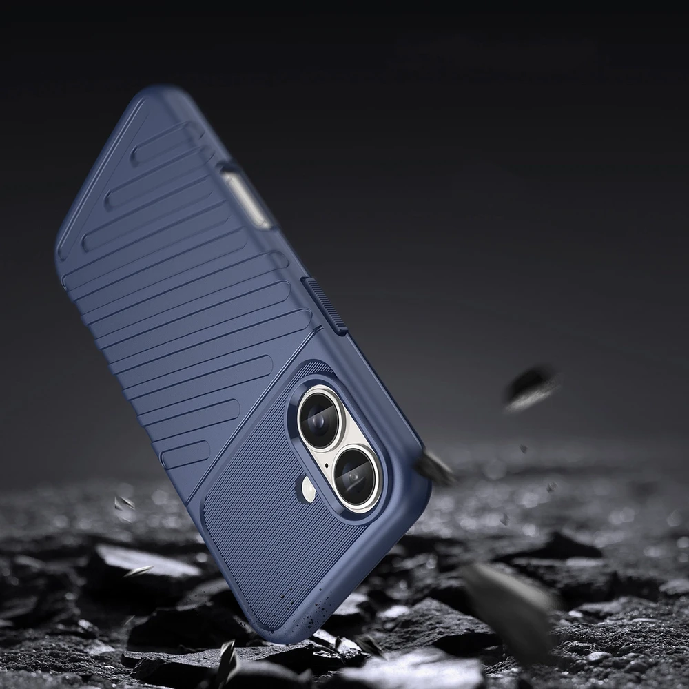 Hurtel Thunder Apple iPhone 16 Plus silikoninis – dėklas telefonui mėlynos spalvos