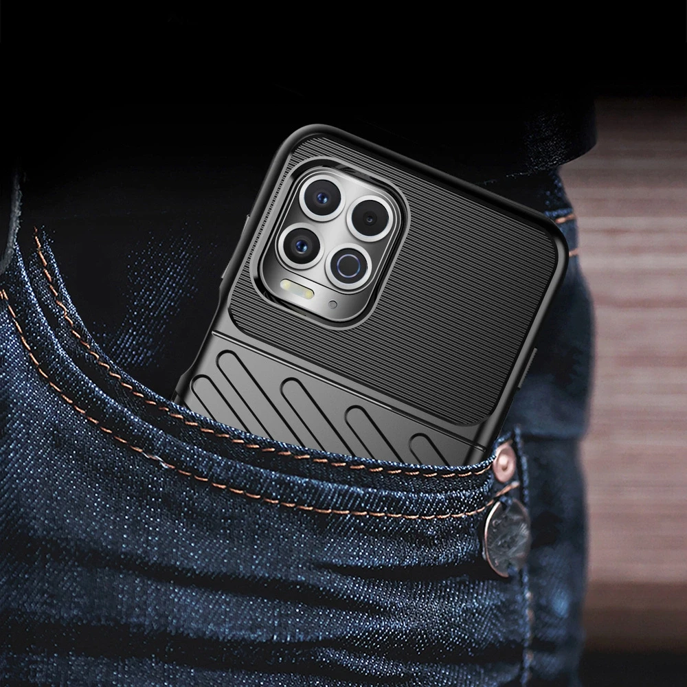 Hurtel Thunder dėklas skirtas Motorola Moto G100 / Edge S, juodas