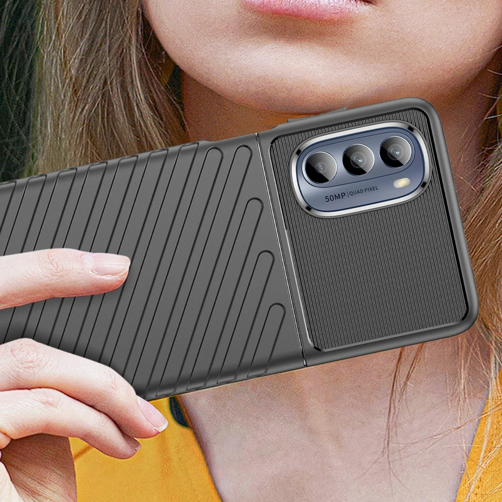 Hurtel Thunder dėklas skirtas Motorola Moto G62 5G, juodas