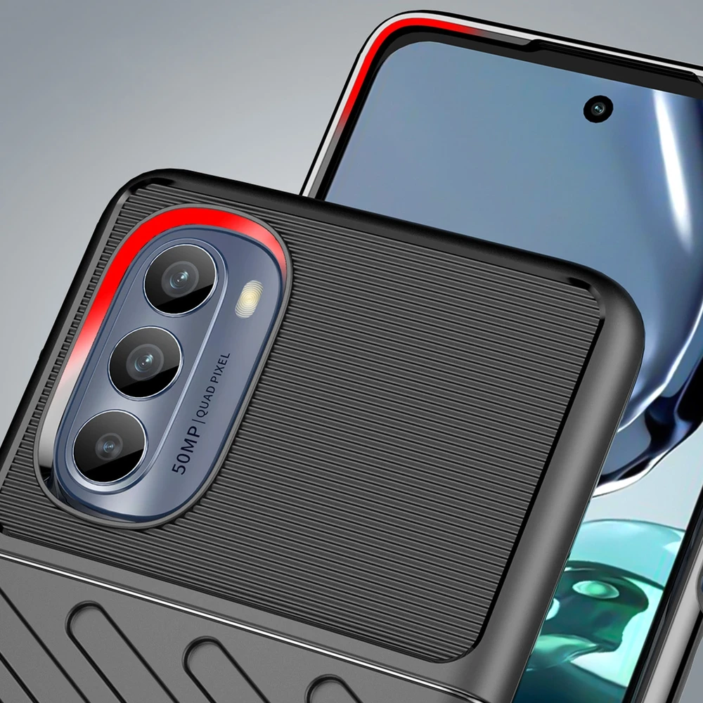 Hurtel Thunder dėklas skirtas Motorola Moto G62 5G, juodas