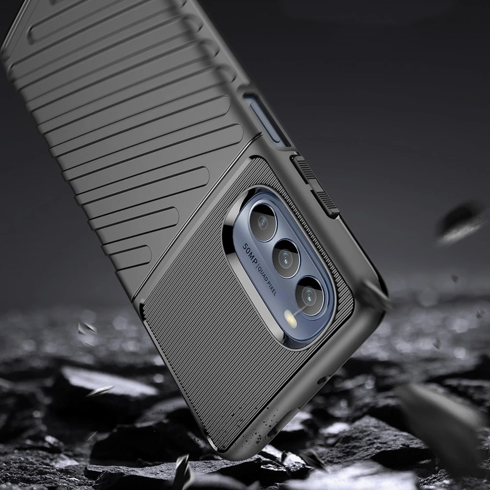 Hurtel Thunder dėklas skirtas Motorola Moto G62 5G, juodas