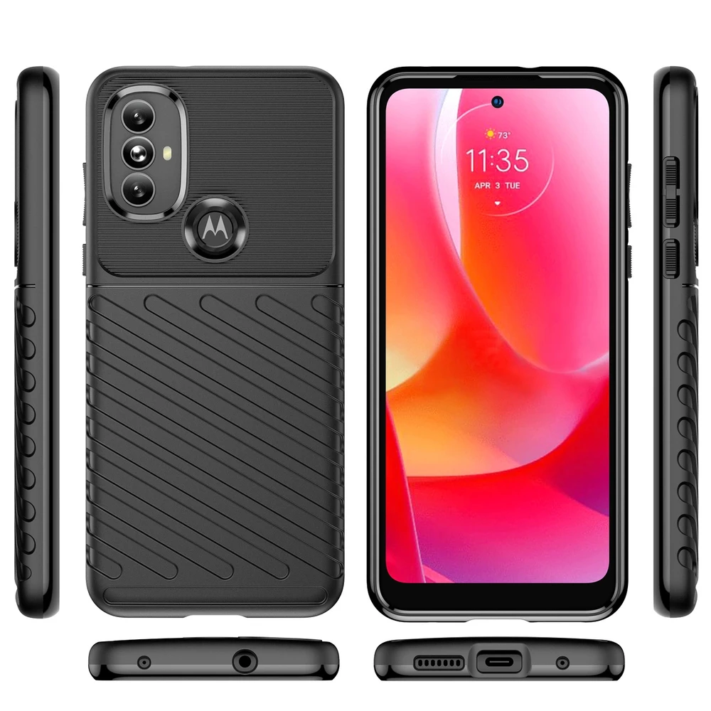 Hurtel Thunder dėklas skirtas Motorola Moto G Power 2022, juodas