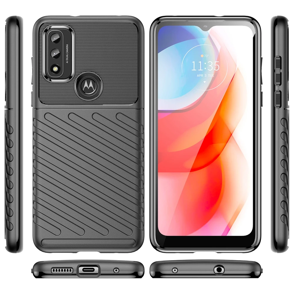 Hurtel Thunder dėklas skirtas Motorola Moto G Play 2022, juodas