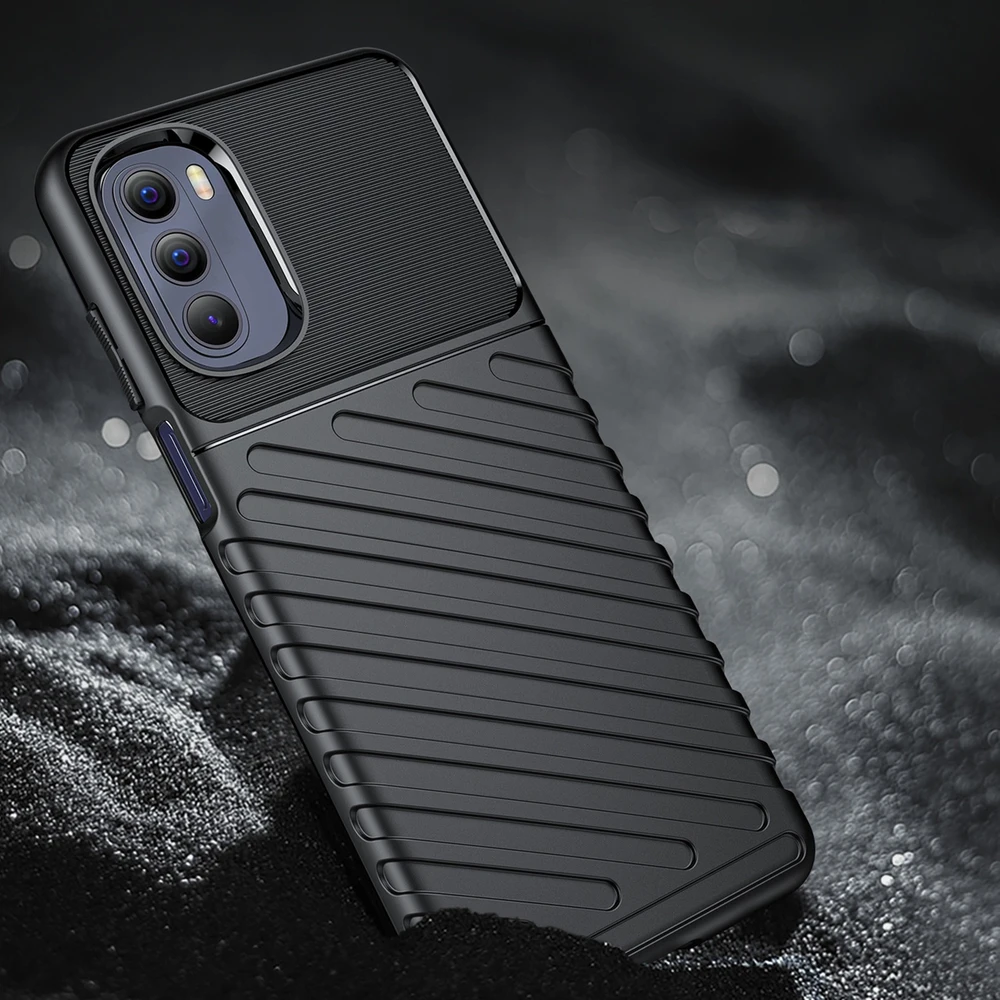 Hurtel Thunder dėklas skirtas Motorola Moto G Stylus 2022, juodas