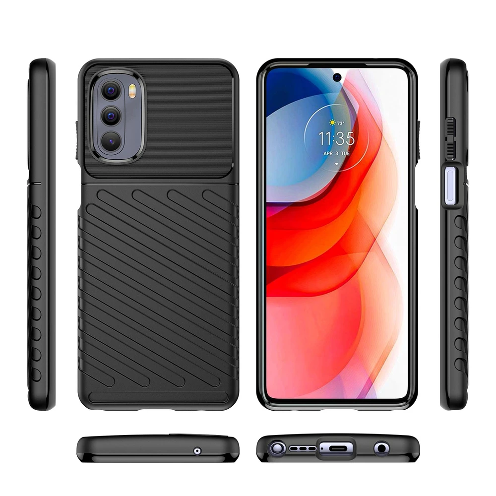 Hurtel Thunder dėklas skirtas Motorola Moto G Stylus 2022, juodas