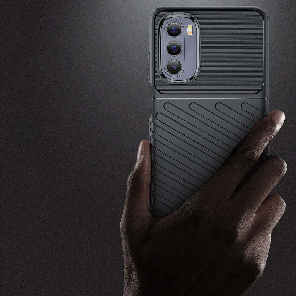 Hurtel Thunder dėklas skirtas Motorola Moto G Stylus 2022, juodas
