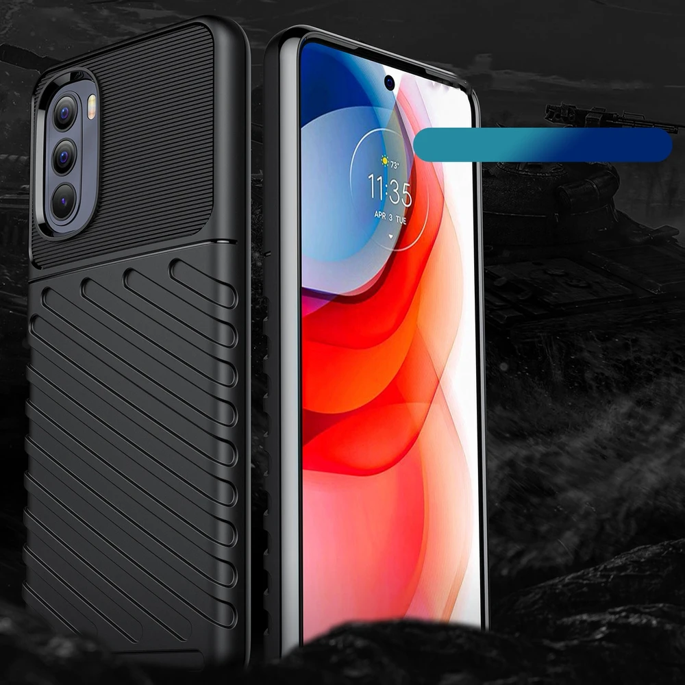 Hurtel Thunder dėklas skirtas Motorola Moto G Stylus 2022, juodas