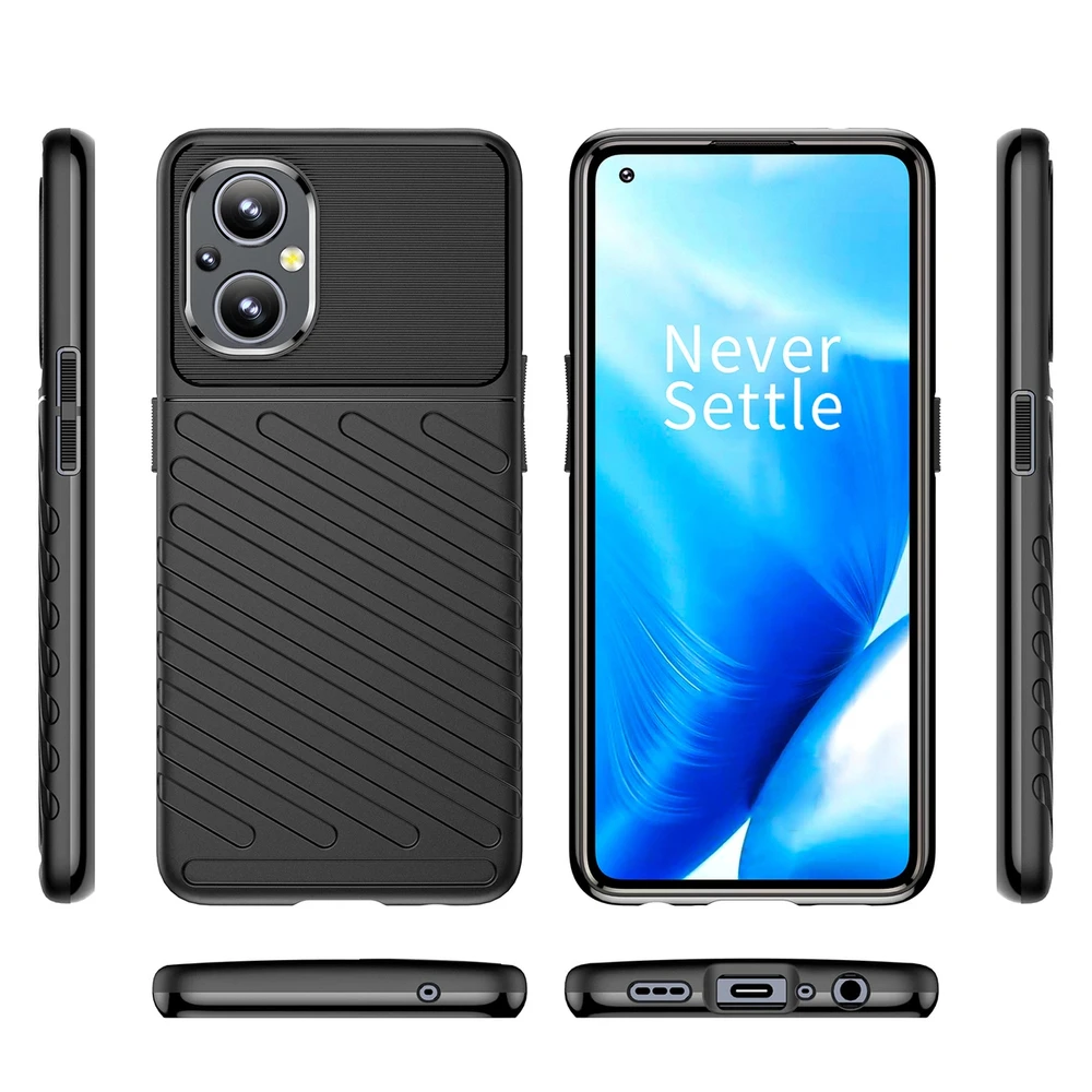 Hurtel Thunder dėklas skirtas OnePlus Nord N200 5G, juodas