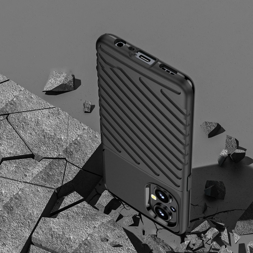 Hurtel Thunder dėklas skirtas OnePlus Nord N200 5G, juodas