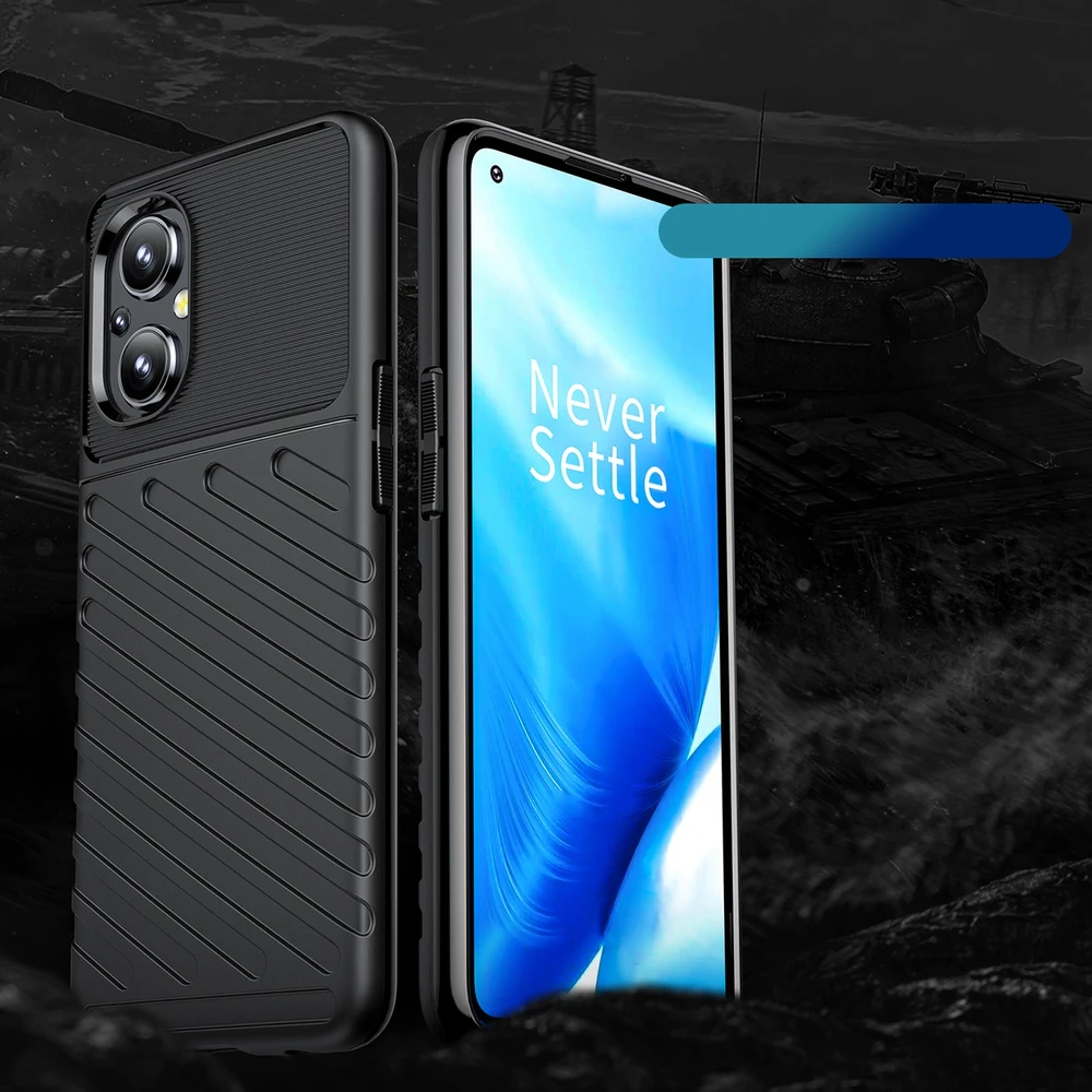 Hurtel Thunder dėklas skirtas OnePlus Nord N200 5G, juodas