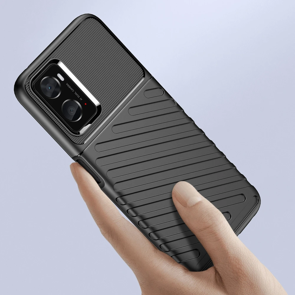 Hurtel Thunder dėklas skirtas Oppo A76 / Oppo A36 / Realme 9i, juodas