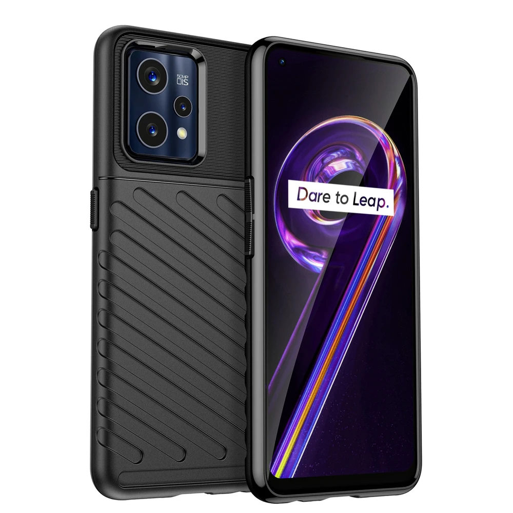 Hurtel Thunder dėklas skirtas Realme 9 Pro + (9 Pro Plus), juodas
