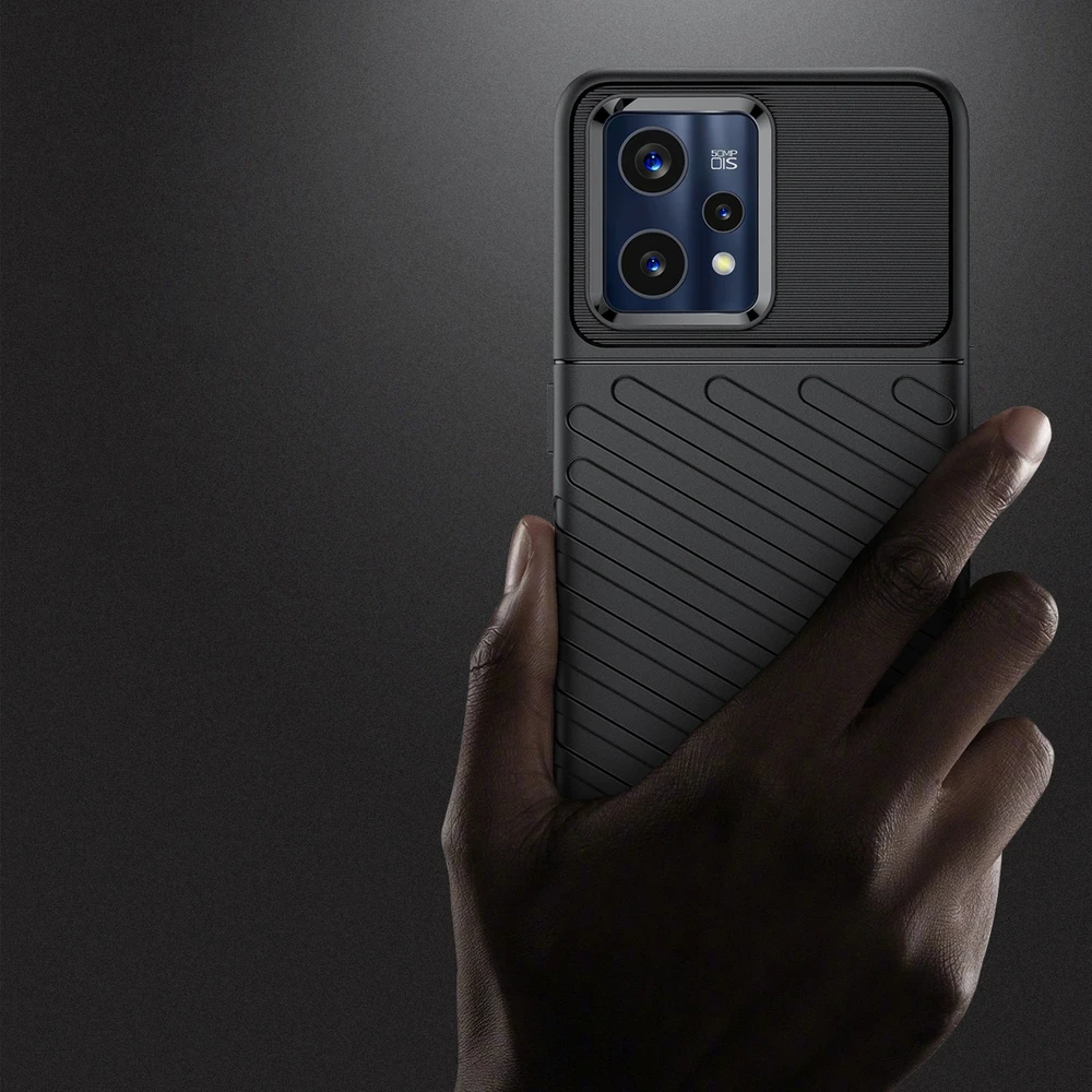 Hurtel Thunder dėklas skirtas Realme 9 Pro + (9 Pro Plus), juodas
