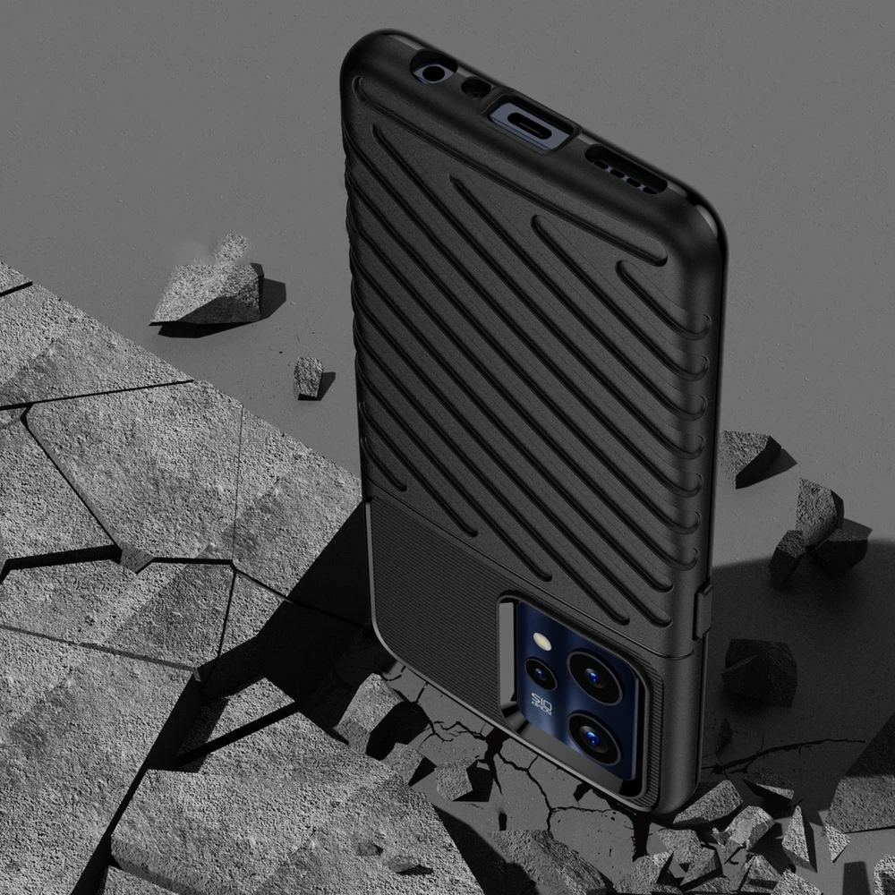 Hurtel Thunder dėklas skirtas Realme 9 Pro + (9 Pro Plus), juodas