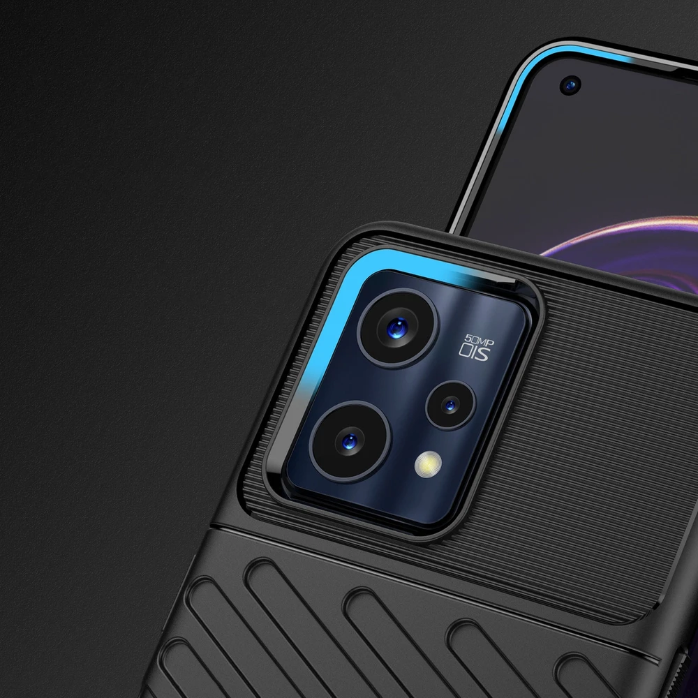 Hurtel Thunder dėklas skirtas Realme 9 Pro + (9 Pro Plus), juodas