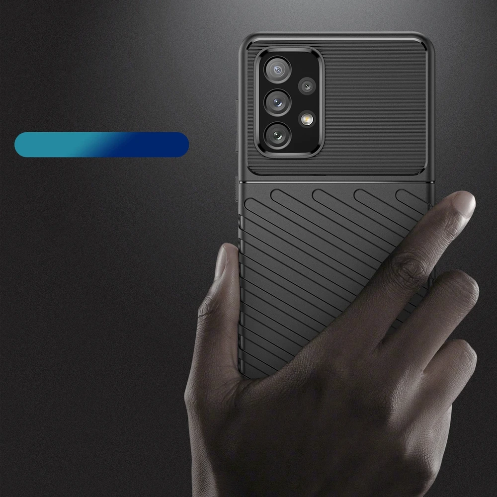 Hurtel Thunder dėklas skirtas Samsung Galaxy A73, juodas