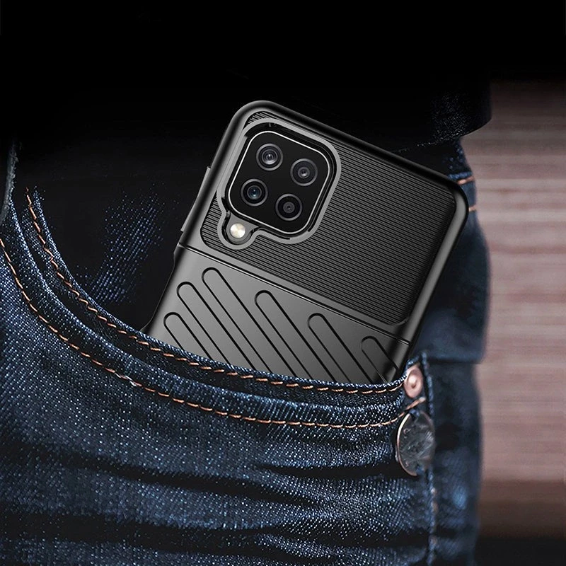 Hurtel Thunder dėklas skirtas Samsung Galaxy A22 4G, juodas