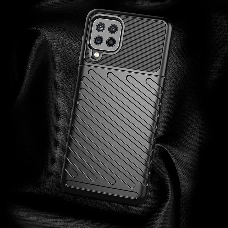 Hurtel Thunder dėklas skirtas Samsung Galaxy A22 4G, juodas